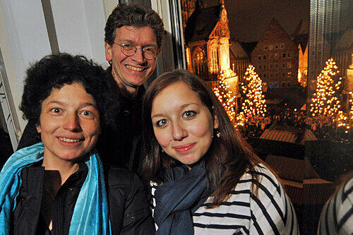Freuen sich auf den Prolog: Mama Birgit, Papa Christian und Schwester Eva.