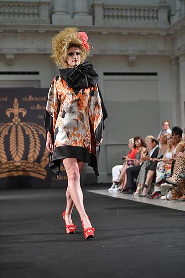 Harald Glööckler hat auf der Berlin Fashion Week seine neue Kollektion präsentiert.