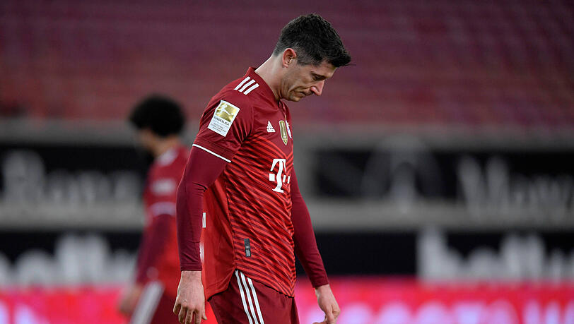 Trotz zweier Treffer machte Robert Lewandowski gegen den VfB Stuttgart einen eher unzufriedenen Eindruck.