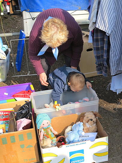 So war der Flohmarkt in Daglfing.