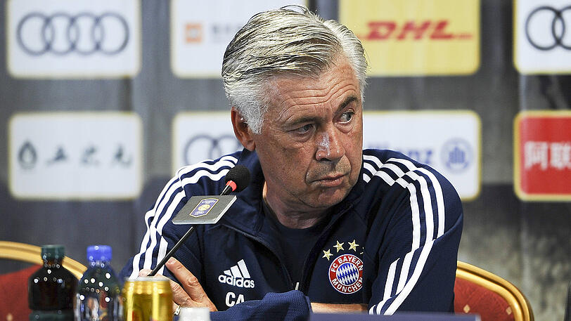 Carlo Ancelotti bei der Pressekonferenz.