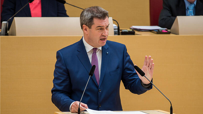 Markus Söder (CSU) im bayerischen Landtag.