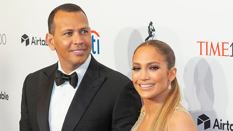 Jennifer Lopez mit ihrem Verlobten, Alex Rodriguez