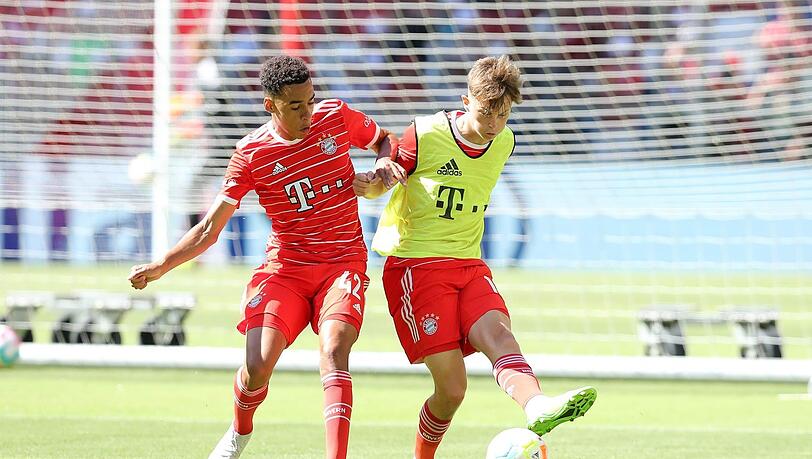 Gute Trainingseindrücke: Bayerns Paul Wanner (r.).