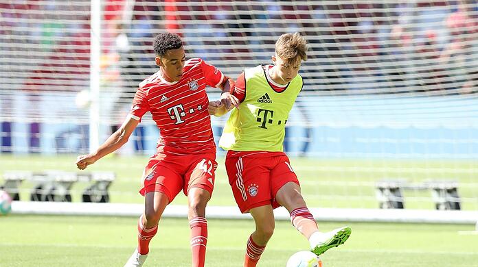 Gute Trainingseindrücke: Bayerns Paul Wanner (r.).