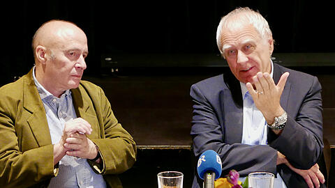 Friedrich Vollhardt (links) und Bruno Jonas.