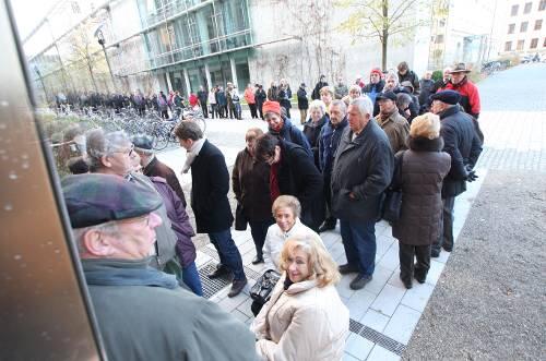 Hundert Meter Wahnsinn: Gegen acht Uhr war die Hopfenstraße voller Zirkus-Fans.