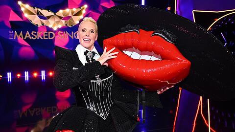 Brigitte Nielsen stand als Kiss auf der Bühne.