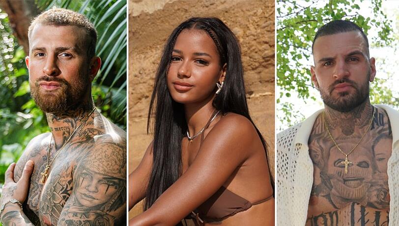 Gigi (li.), Brenda und Diogo sind in der siebten "Ex on the Beach"-Staffel dabei. Gigi (li.), Brenda und Diogo sind in der siebten "Ex on the Beach"-Staffel dabei.