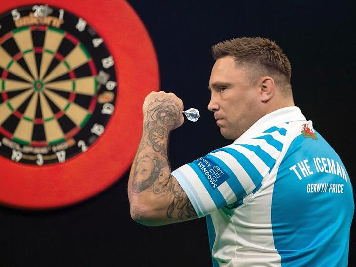 Startet selbstbewusst in die Darts-WM: Gerwyn Price.