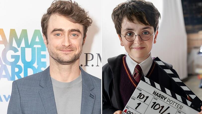 Daniel Radcliffe neben Dominic McLaughlin.