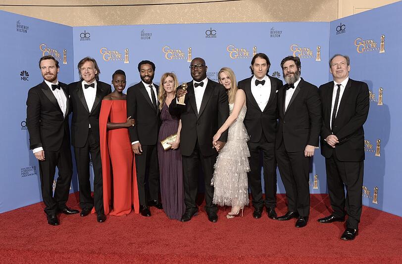 Das Sklaven-Drama "12 Years a Slave" ist mit dem Golden Globe als bester Film ausgezeichnet worden. Das Team freut's.