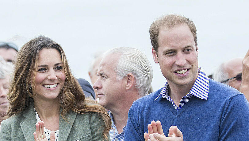 Ließen ihren Sohnemann zu Hause: Herzogin Kate und Prinz William Ließen ihren Sohnemann zu Hause: Herzogin Kate und Prinz William