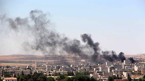 Die IS-Terrormiliz beherrscht im Norden und Osten Syriens riesige Gebiete.