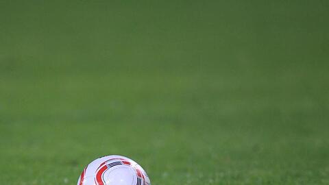 Ein Fussball liegt auf dem Rasen. Foto: picture alliance / dpa / Archivbild
