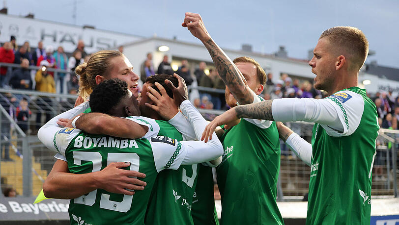 Ein Bild, welches man in dieser Spielzeit bisher besonders oft sieht: Jubelnde Löwen – hier im heimischen Grünwalder Stadion.