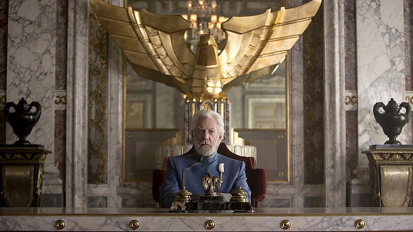 Donald Sutherland als Coriolanus Snow in "Die Tribute von Panem - Mockingjay Teil 1"