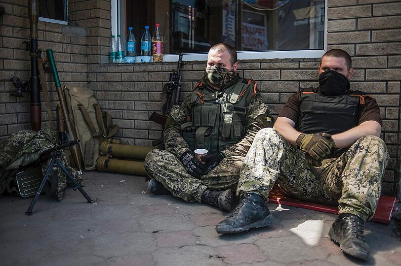 Pro-Russische Milizen in Slaviansk