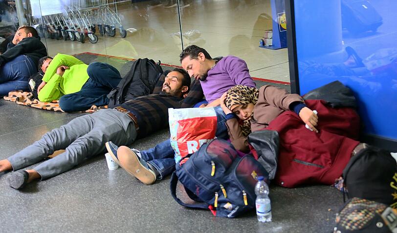 Die Bilder zur Flüchtlingssituation in München vom Wochenende.