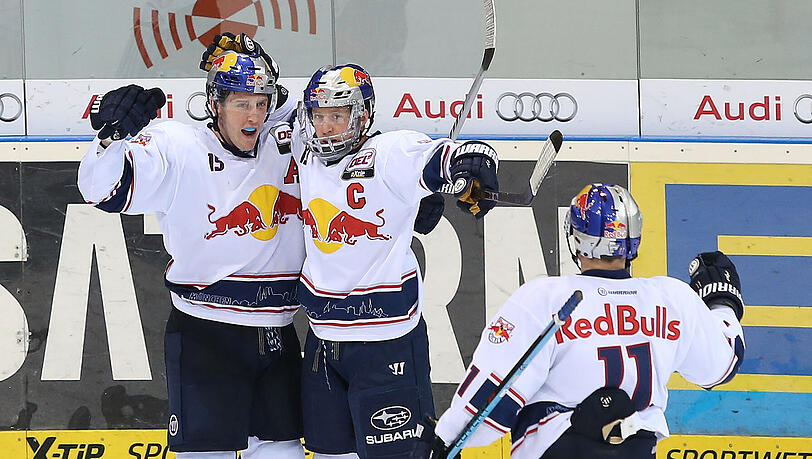 Auf sie kommt’s in den Playoffs besonders an: Jason Jaffray (l.) und Michael Wolf, die besten Torschützen des EHC. Auf sie kommt’s in den Playoffs besonders an: Jason Jaffray (l.) und Michael Wolf, die besten Torschützen des EHC.