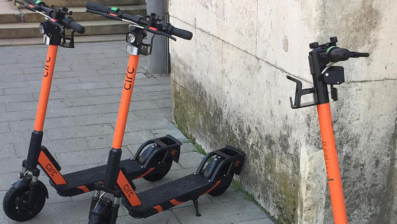 Die E-Scooter von „Circ“. Die E-Scooter von „Circ“.