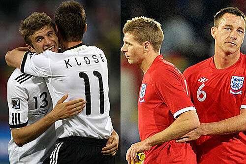 Des einen Freud, des anderen Leid: Deutschland gewinnt mit 4:1 gegen England und schmeißt den Erzfeind aus dem WM-Turnier