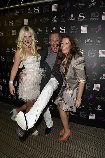 Verena Röchling, Hugo Bachmaier und Angie Katze.