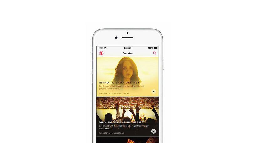 Mit Apple Music startet das Unternehmen am 30. Juni seinen eigenen Musikstreaming-Dienst Mit Apple Music startet das Unternehmen am 30. Juni seinen eigenen Musikstreaming-Dienst