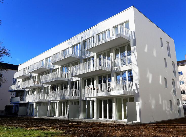 Die Gewofag baute diese Passivhäuser für junge Familien am Piusplatz in Berg am Laim (Allmann Sattler Wappner Architekten).