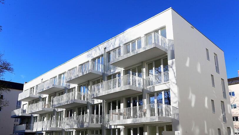 Die Gewofag baute diese Passivhäuser für junge Familien am Piusplatz in Berg am Laim (Allmann Sattler Wappner Architekten). Die Gewofag baute diese Passivhäuser für junge Familien am Piusplatz in Berg am Laim (Allmann Sattler Wappner Architekten).