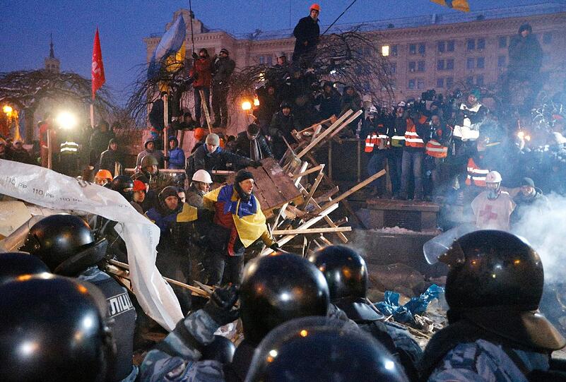 Bilder von den Protesten in der Ukraine. Die Gewalt der Regierung wird von Tag zu Tag härter.