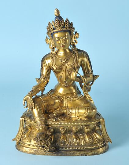 Die Buddha-Statue wurde im Allgäu versteigert.
