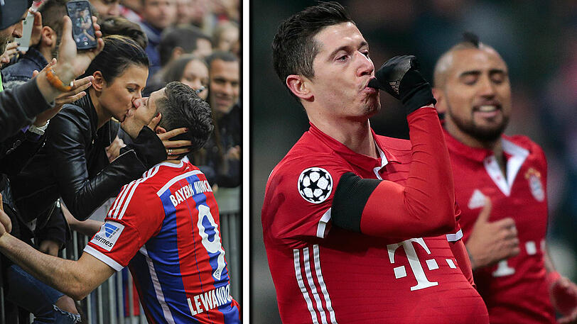 Freuen sich auf ihr Baby: Robert Lewandowski und seine Anna.