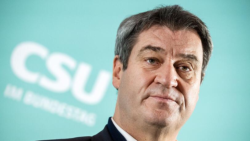 Markus Söder (CSU) bei einer Pressekonferenz. (Archivbild)