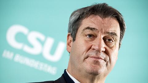 Markus Söder (CSU) bei einer Pressekonferenz. (Archivbild)