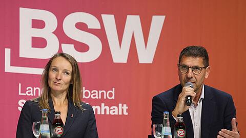 Thomas Schulze und Claudia Wittig (beide BSW) wollen mit der AfD sprechen. (Archivbild)