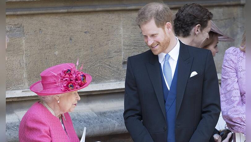 Prinz Harry und seine Gro&szlig;mutter, die 2022 verstorbene Queen Elizabeth II.