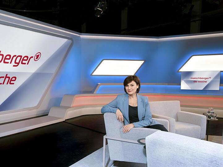 Sandra Maischberger, Gastgeberin und Moderatorin der Talk-Show "Maischberger - Die Woche".