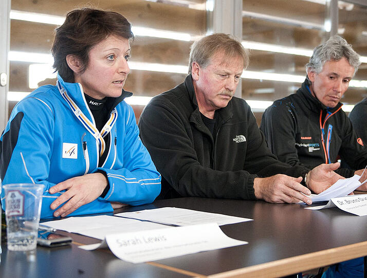 Pressekonferenz nach dem Unfall