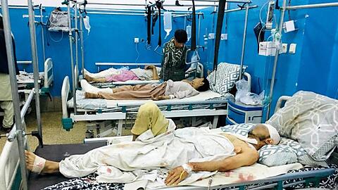 Verwundete in einem Kabuler Krankenhaus.
