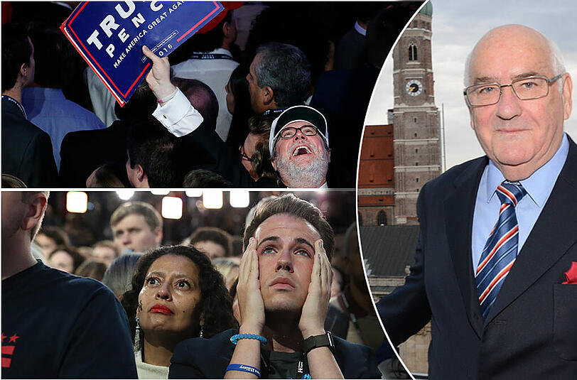 &bdquo;Die USA sind gespalten&ldquo;, sagt Politikwissenschaftler Werner Weidenfeld. Auch in der Wahlnacht wurde das schon deutlich. Trump-Anhänger jubeln, Clinton-Wähler sind am Boden zerstört.