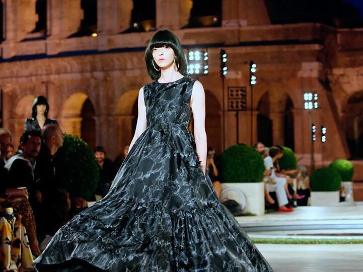 Hommage an Karl Lagerfeld - die Fendi-Show vor dem Kolosseum.