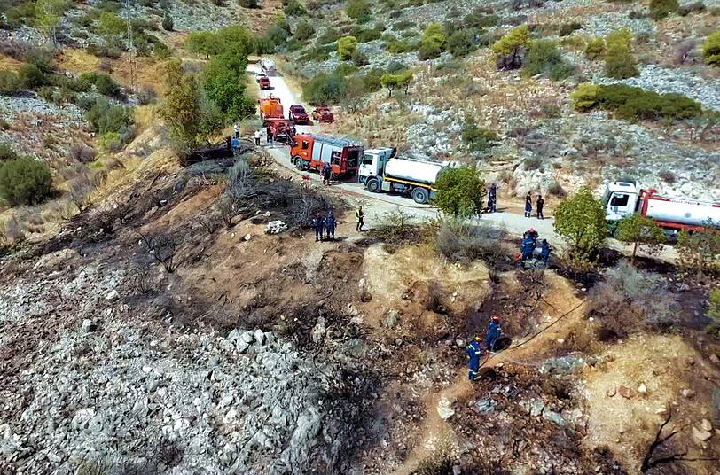 Freiwillige Feuerwehrkr&auml;fte der Gemeinde Kifissia im griechischen Attika sind in permanentem Alarmzustand. Das Gebiet ist das am st&auml;rksten gef&auml;hrdete Brandgebiet Europas.