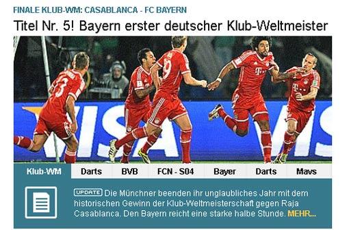 Das schreibt sport1.de