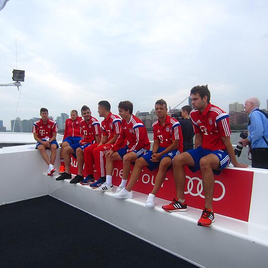 Weitere Bilder der Sightseeing-Tour des FC Bayern München.