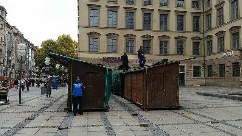 Sieht eigentlich schon fast fertig aus: Bald duftet es hier wieder nach Maroni, Mandeln und Glühwein.