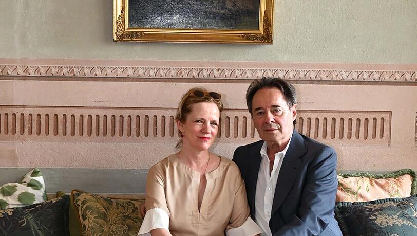 Im Palazzo: Brunetti-Star Uwe Kockisch mit seiner Frau Christine Gautier. Im Palazzo: Brunetti-Star Uwe Kockisch mit seiner Frau Christine Gautier.