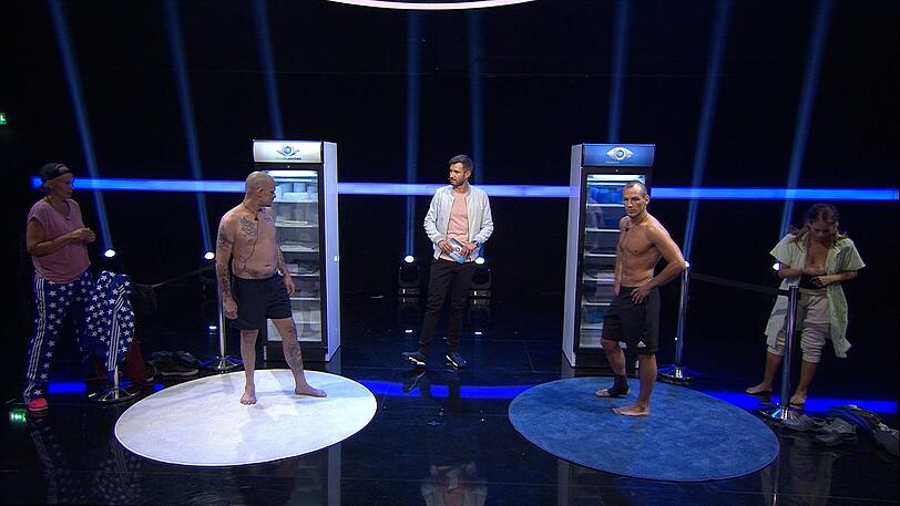 Ben (2. v.li) und Frank (2.v.re.) treten im Duell gegeneinader an.