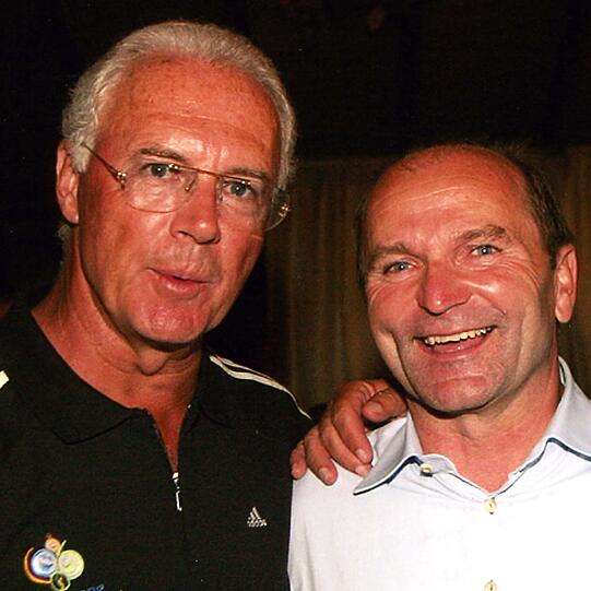 Sepp Krätz mit Franz Beckenbauer.