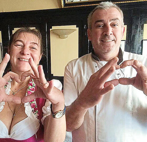 Mit Herz und Koch-Verstand: Claudia und Laurent Pezeron vom französisch-österreichischem Geheimtipp-Lokal...